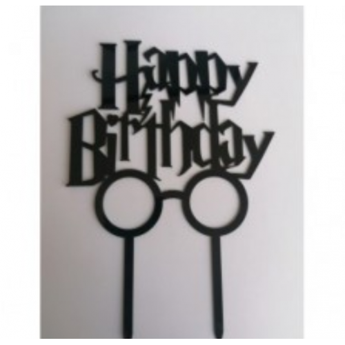 C/TOPPER HBD BLACK HARRY POTTER C/TOPPER HBD BLACK HARRY POTTER